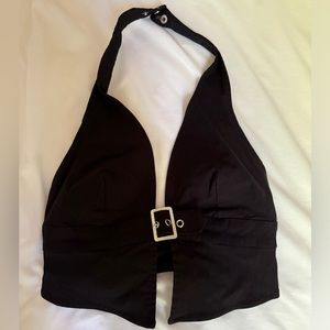GARAGE black halter top